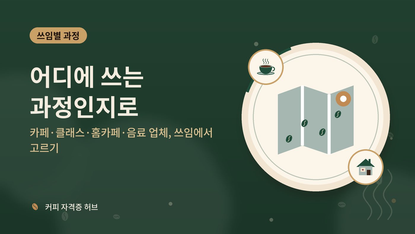 어디에 쓰는 과정인지로 고르기 안내 그림